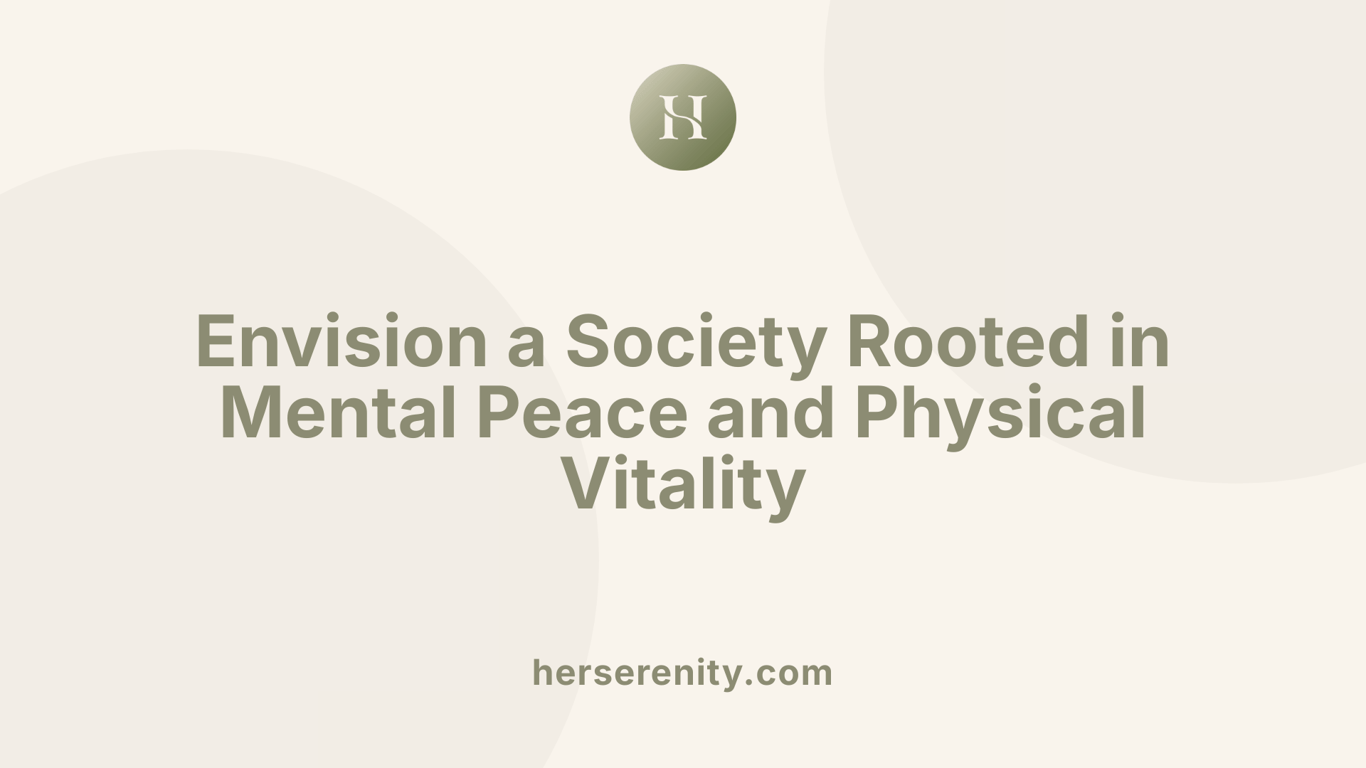Envision a Society Rooted in Mental Peace and Physical Vitality