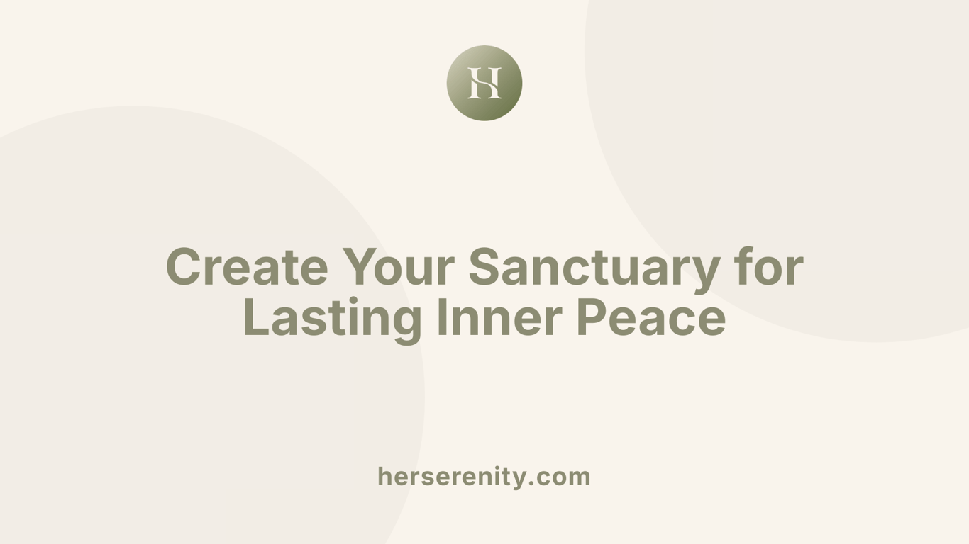 Create Your Sanctuary for Lasting Inner Peace