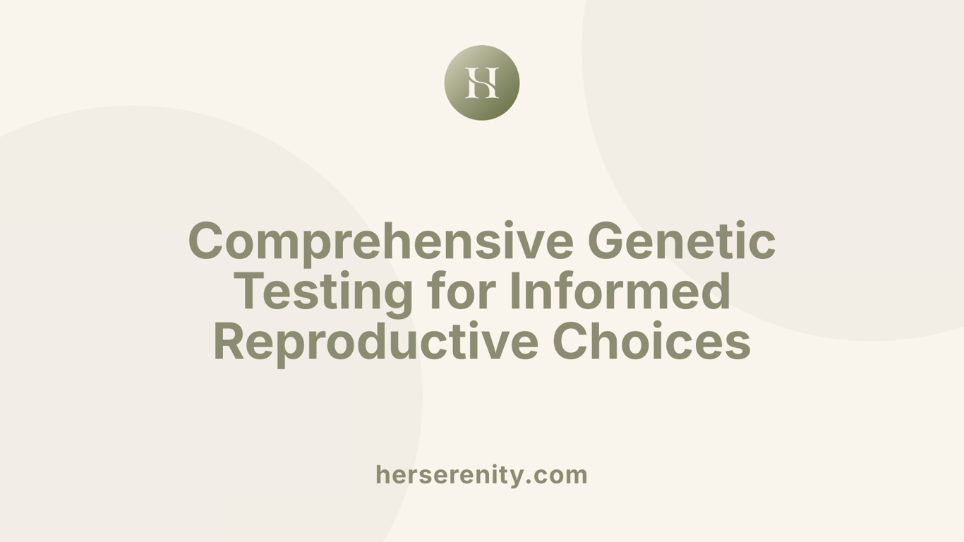 Comprehensive Genetic Testing for Informed Reproductive Choices