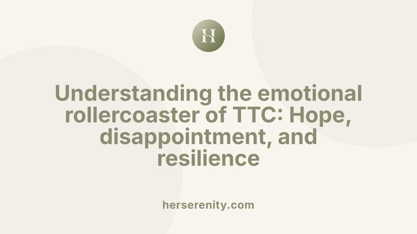 Understanding the emotional rollercoaster of TTC: Hope, disappointment, and resilience