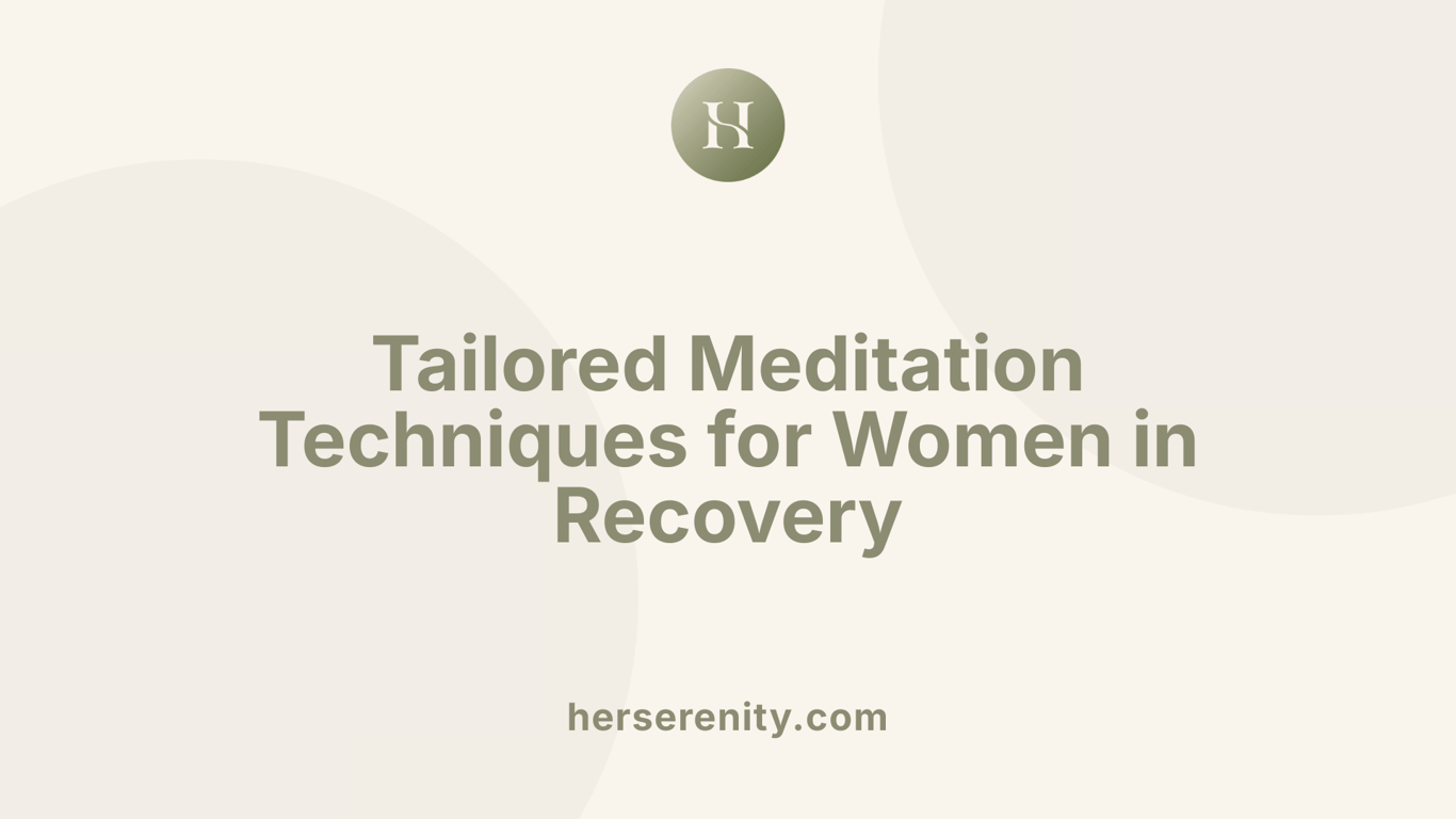 Tailored Meditation Techniques for Women in Recovery