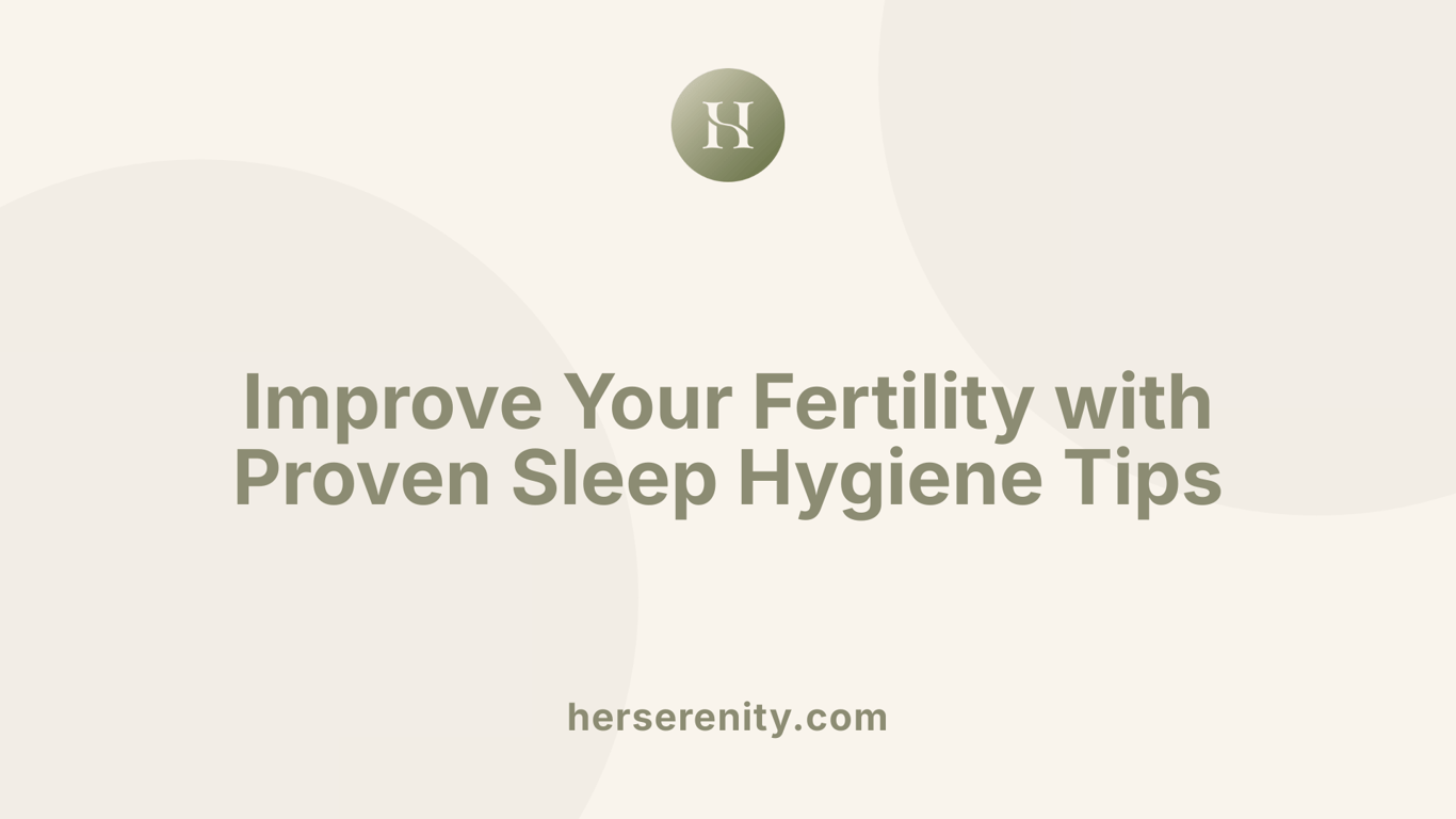 Improve Your Fertility with Proven Sleep Hygiene Tips