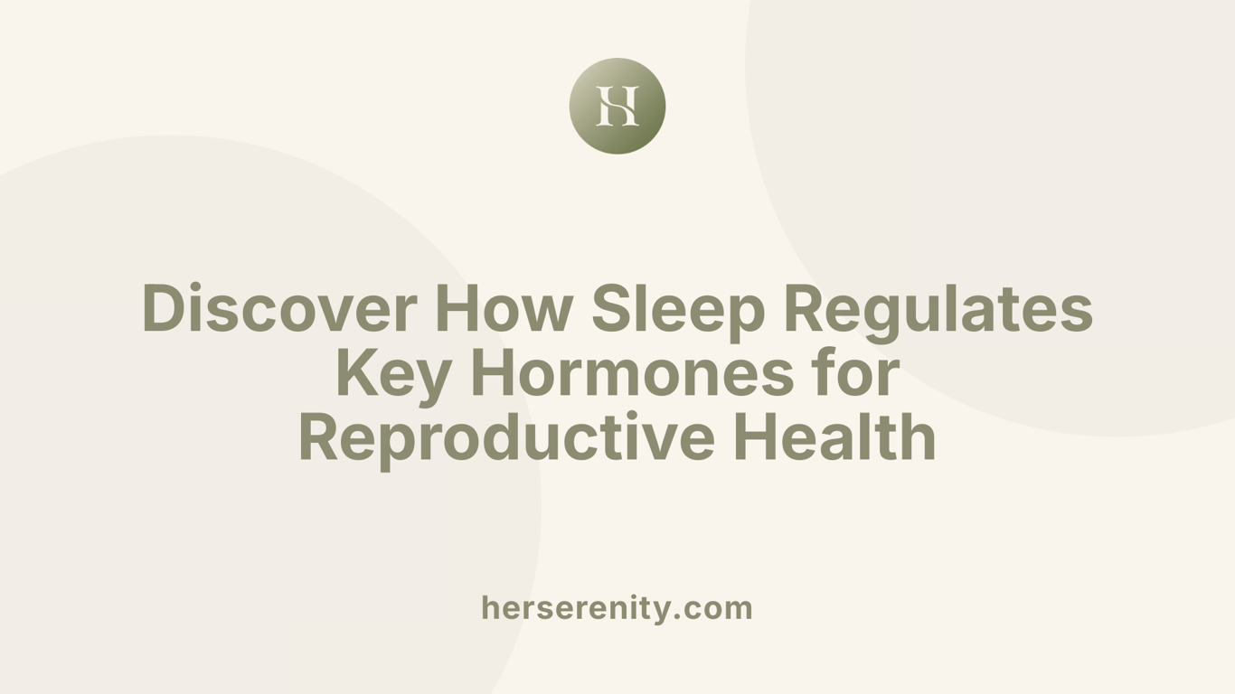 Discover How Sleep Regulates Key Hormones for Reproductive Health