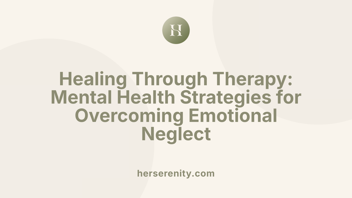 Healing Through Therapy: Mental Health Strategies for Overcoming Emotional Neglect
