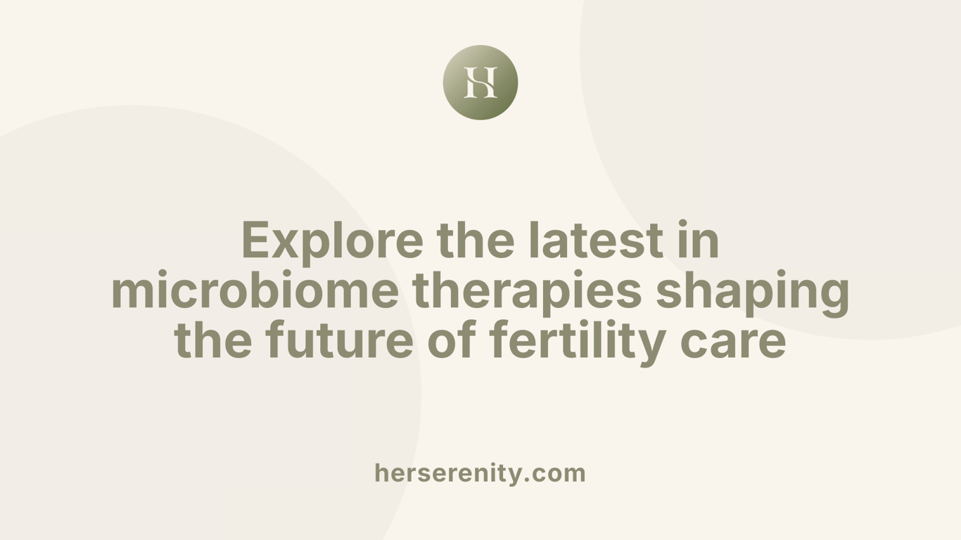 Explore the latest in microbiome therapies shaping the future of fertility care