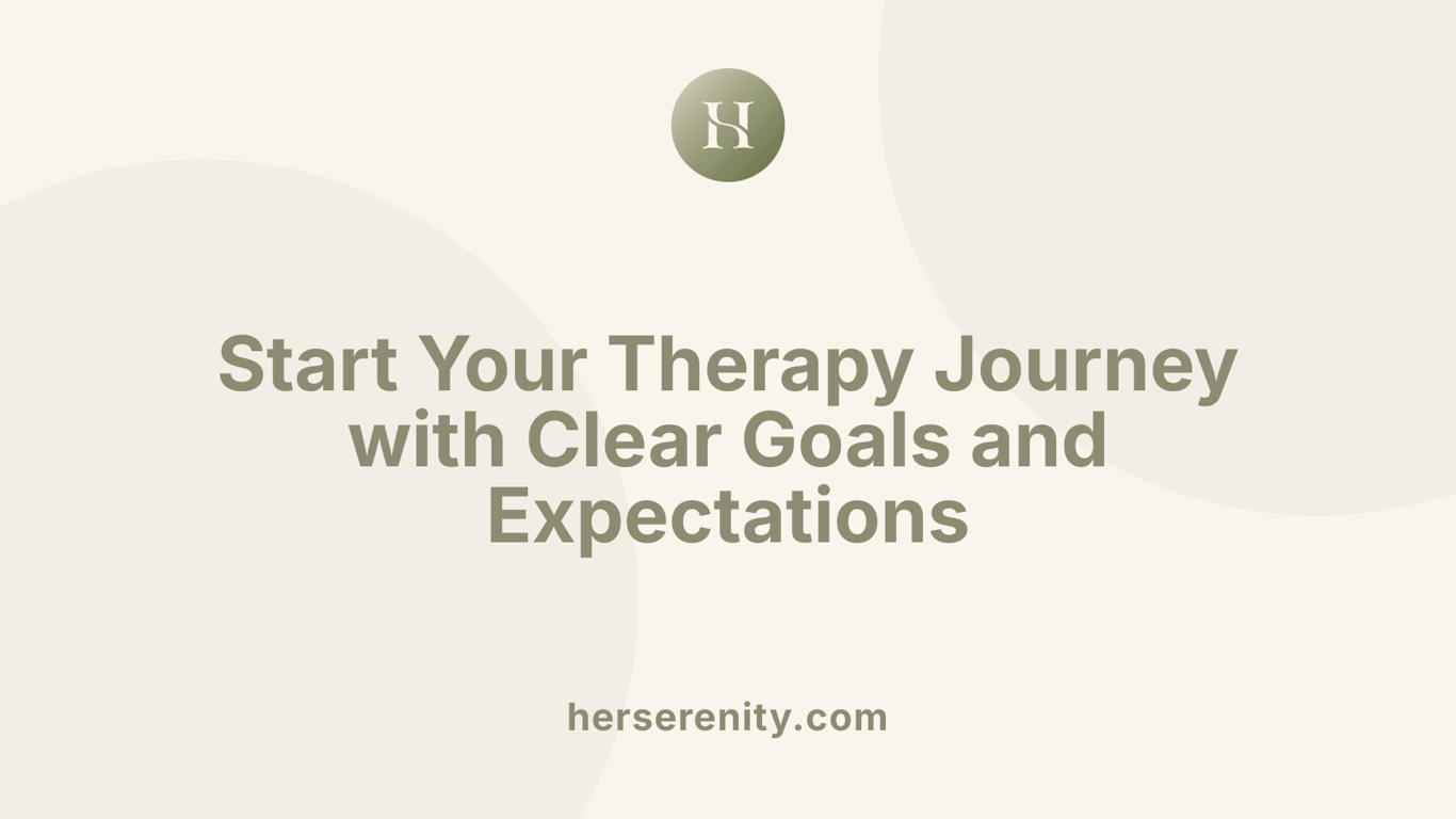 Start Your Therapy Journey with Clear Goals and Expectations