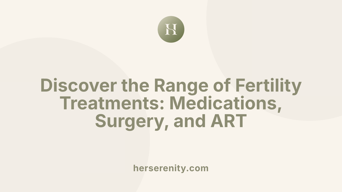 Discover the Range of Fertility Treatments: Medications, Surgery, and ART