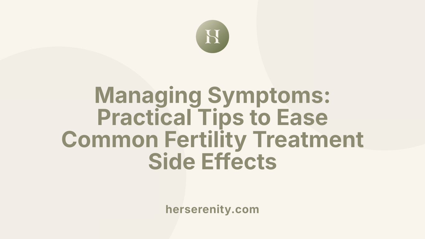 Managing Symptoms: Practical Tips to Ease Common Fertility Treatment Side Effects