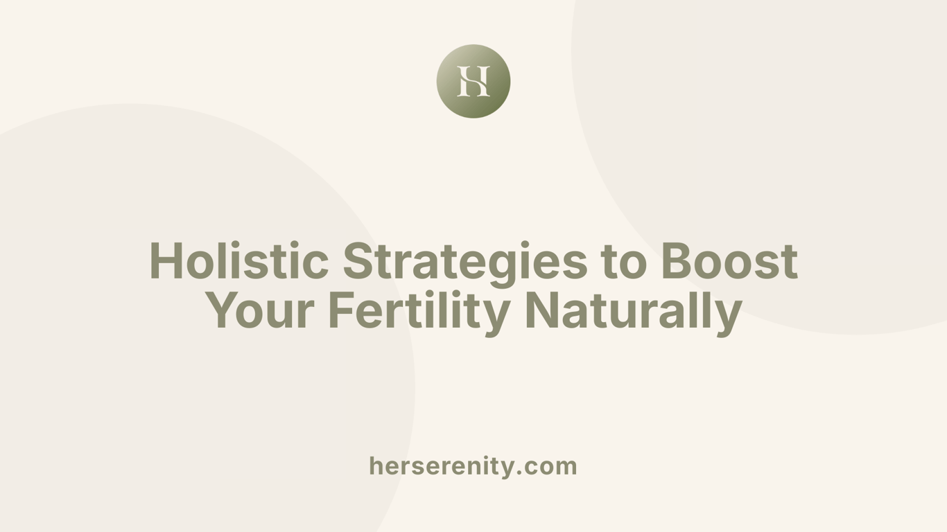 Holistic Strategies to Boost Your Fertility Naturally