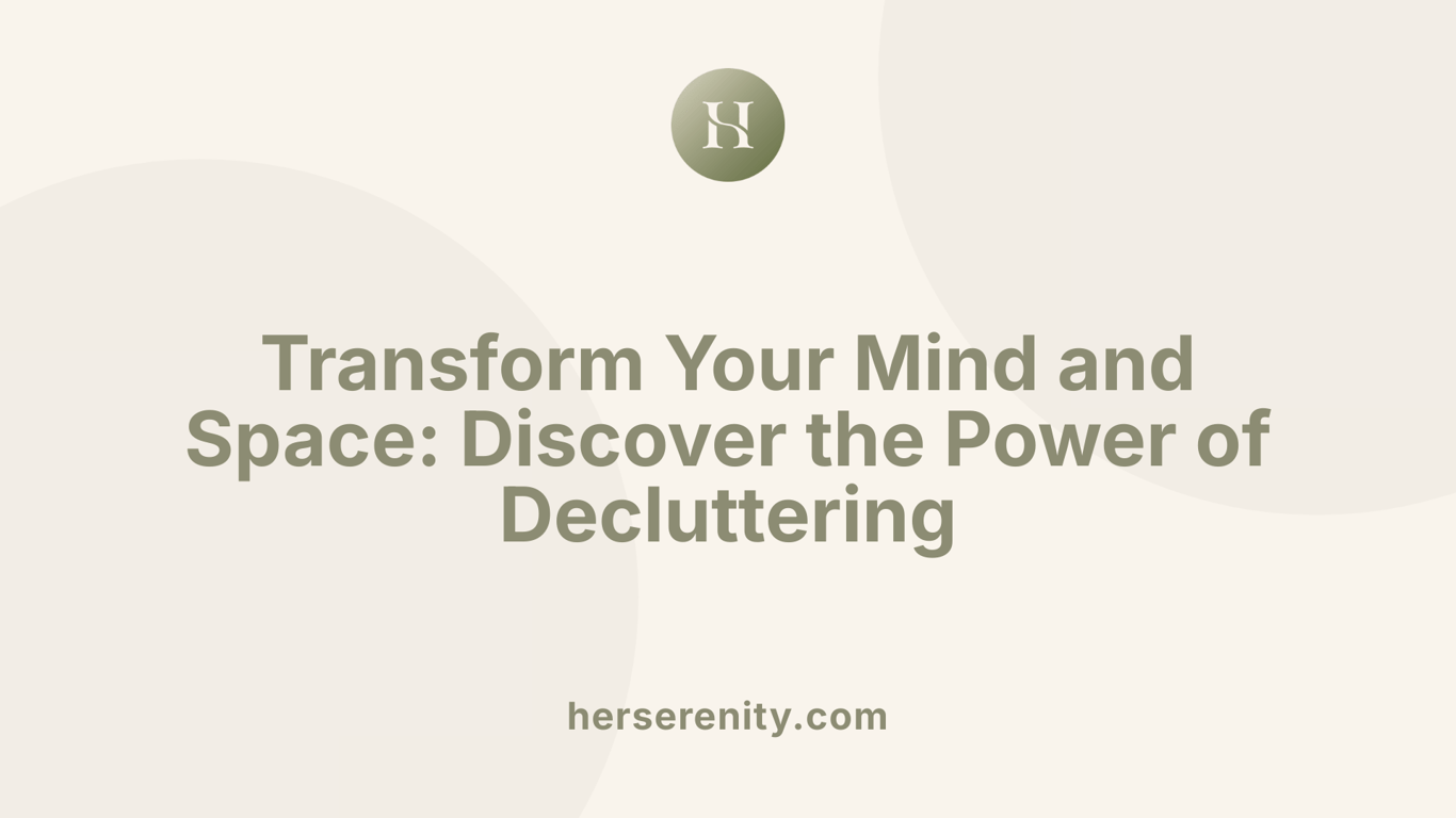 Transform Your Mind and Space: Discover the Power of Decluttering