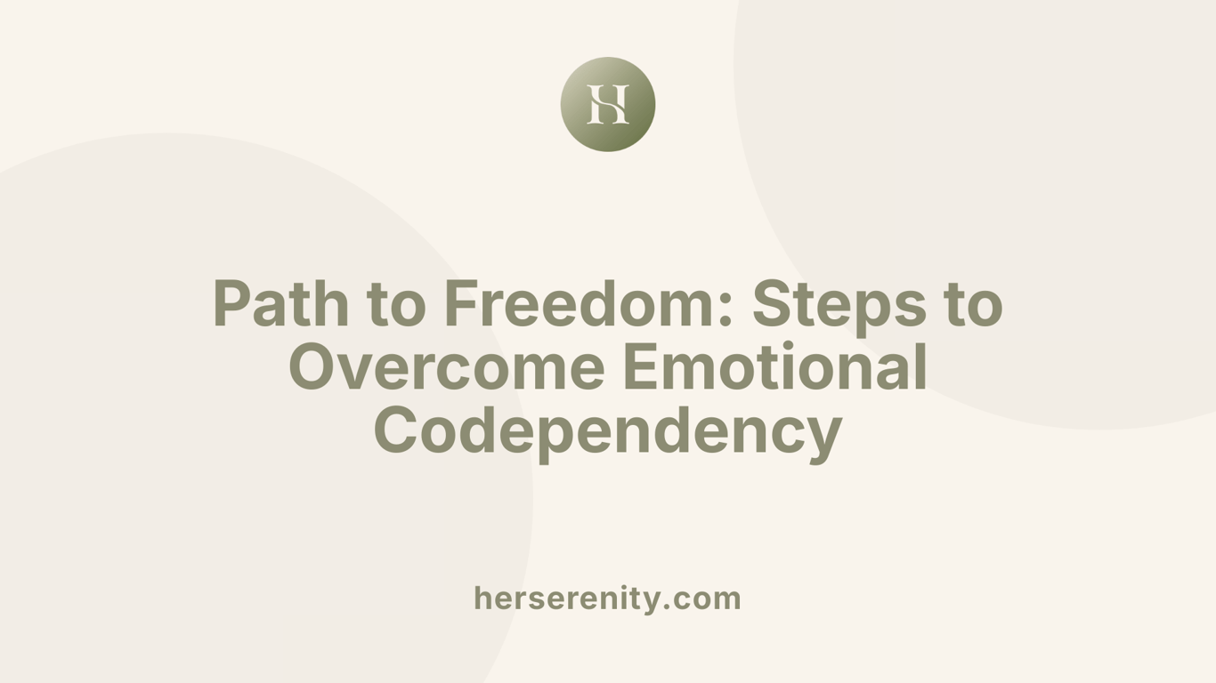 Path to Freedom: Steps to Overcome Emotional Codependency