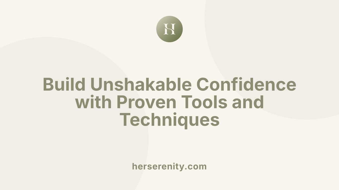 Build Unshakable Confidence with Proven Tools and Techniques