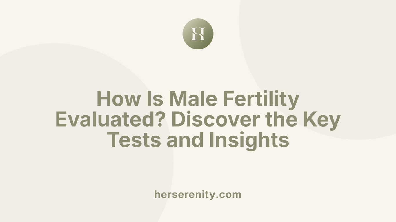 How Is Male Fertility Evaluated? Discover the Key Tests and Insights