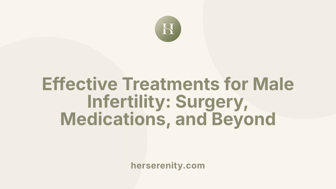 Effective Treatments for Male Infertility: Surgery, Medications, and Beyond