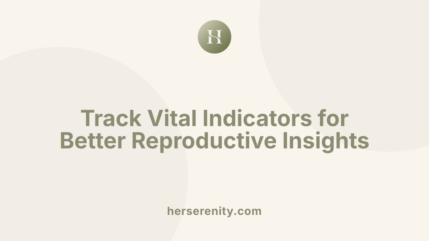 Track Vital Indicators for Better Reproductive Insights