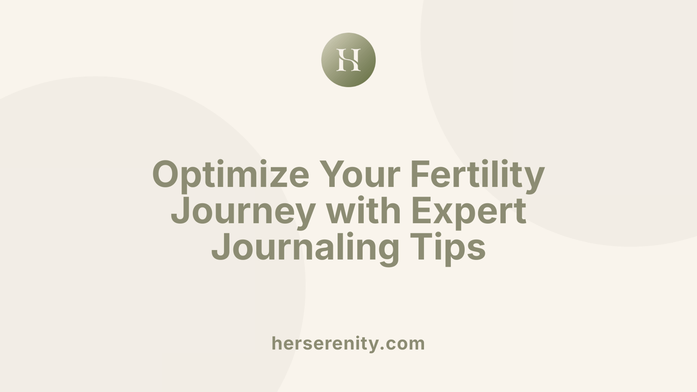 Optimize Your Fertility Journey with Expert Journaling Tips