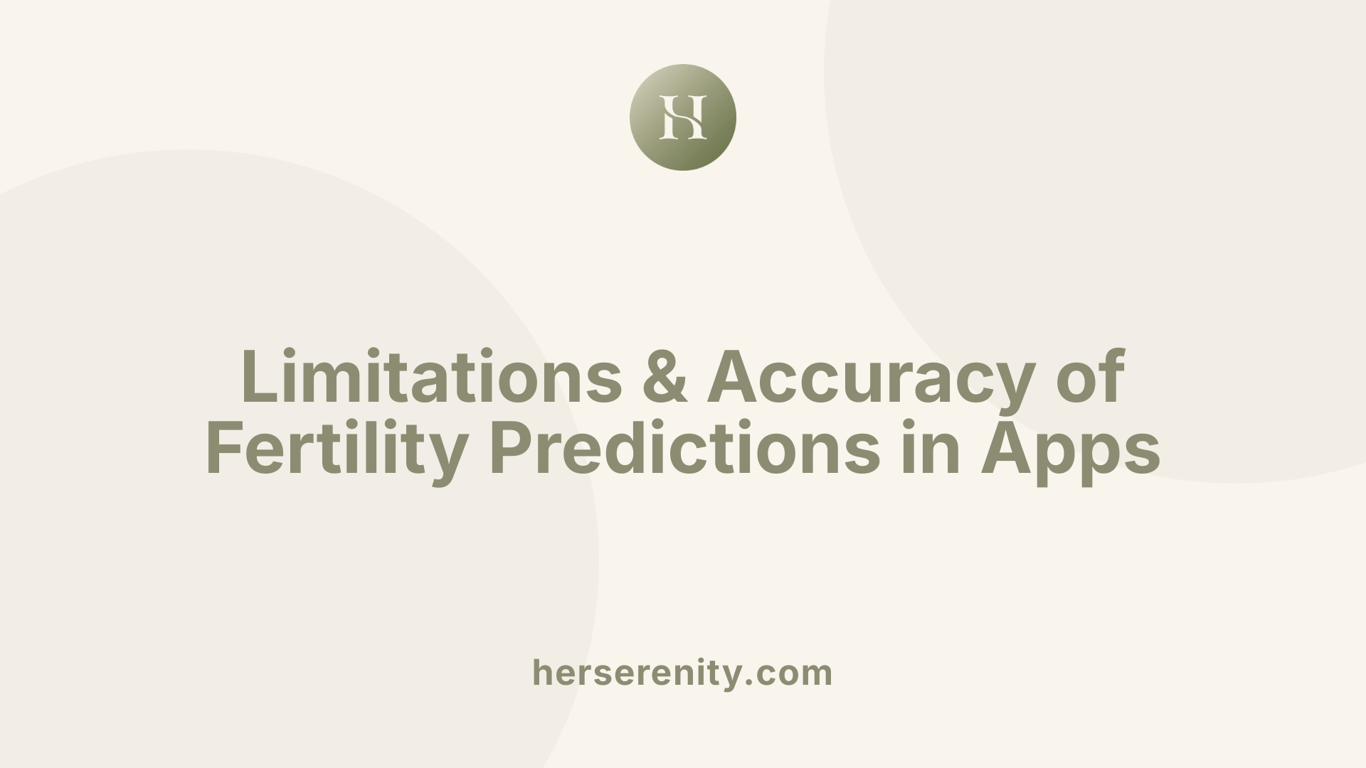 Limitations &amp; Accuracy of Fertility Predictions in Apps