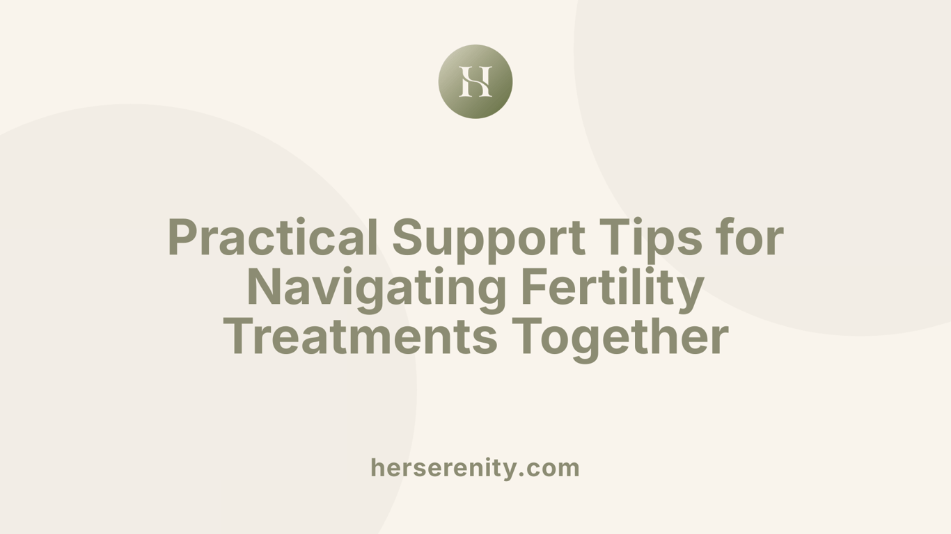 Practical Support Tips for Navigating Fertility Treatments Together
