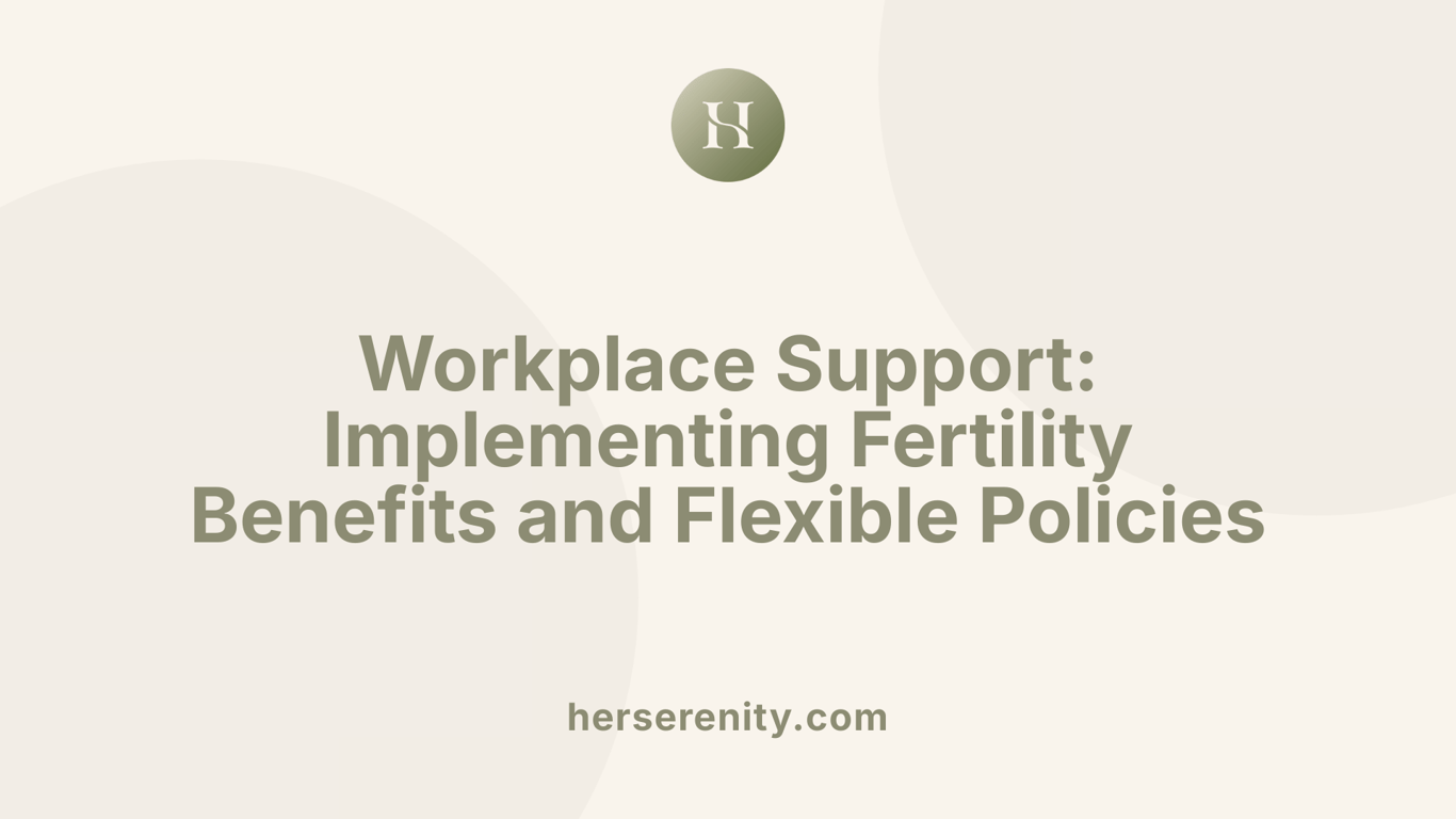 Workplace Support: Implementing Fertility Benefits and Flexible Policies