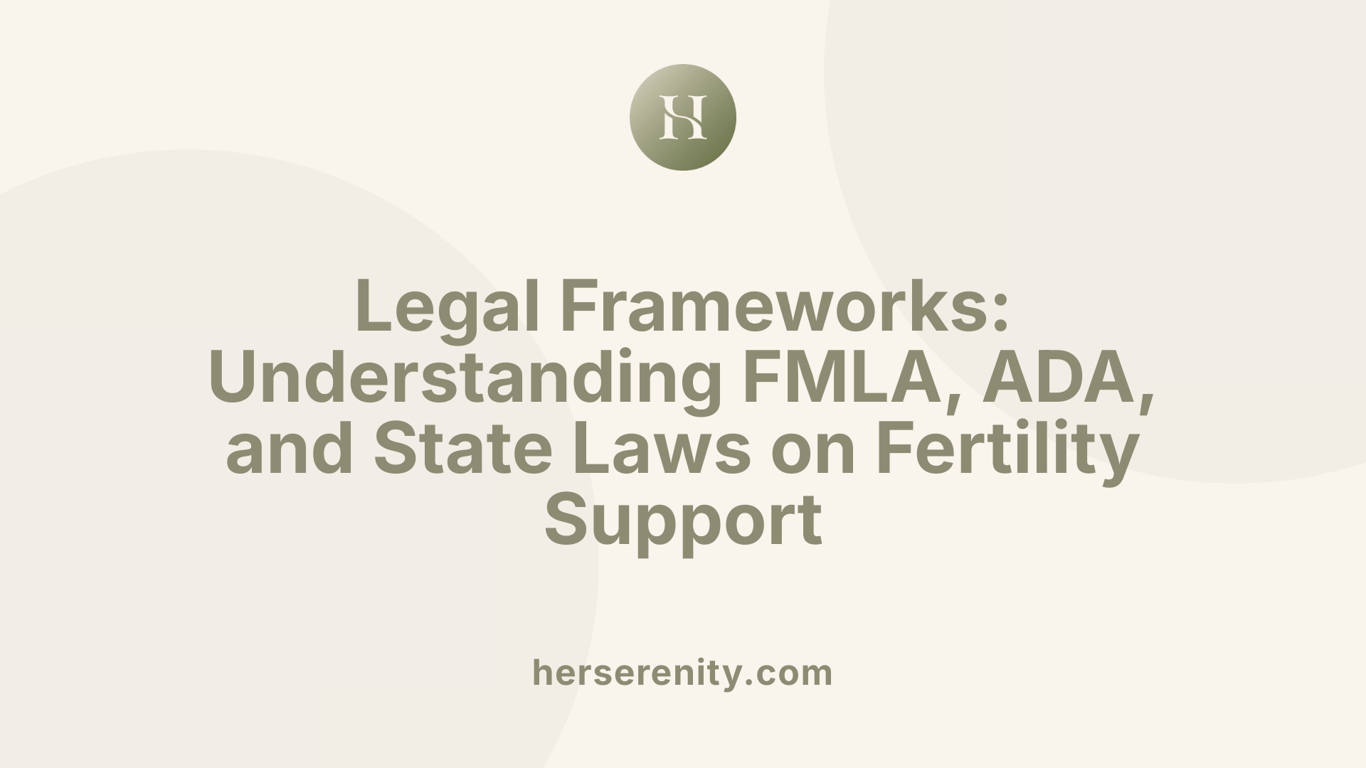 Legal Frameworks: Understanding FMLA, ADA, and State Laws on Fertility Support