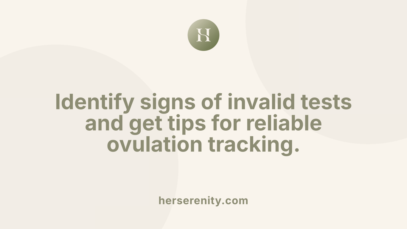 Identify signs of invalid tests and get tips for reliable ovulation tracking.