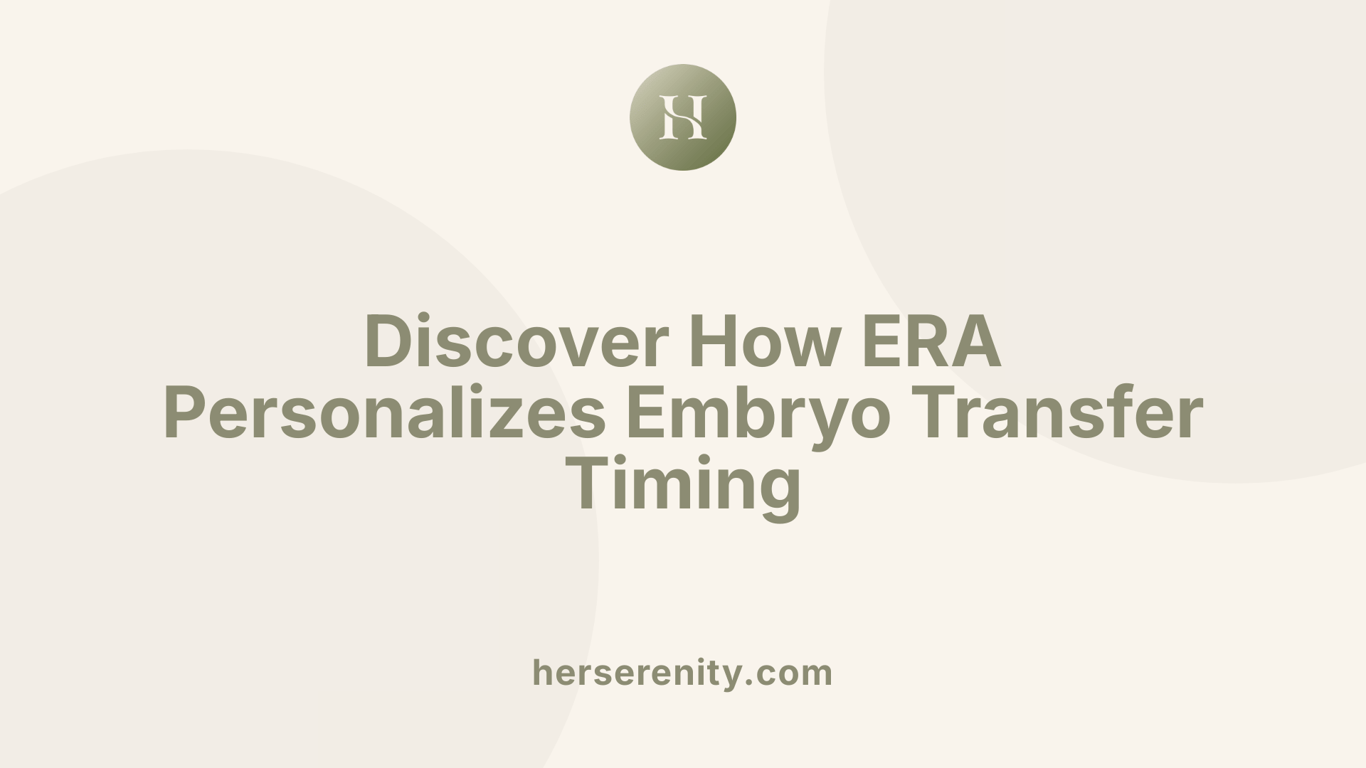 Discover How ERA Personalizes Embryo Transfer Timing