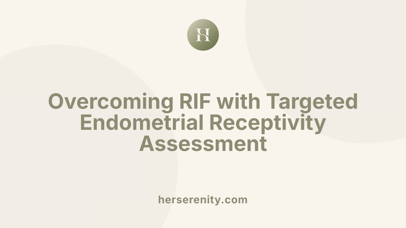 Overcoming RIF with Targeted Endometrial Receptivity Assessment