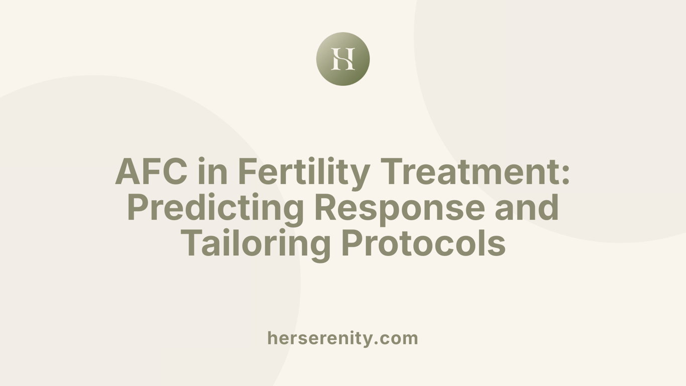 AFC in Fertility Treatment: Predicting Response and Tailoring Protocols