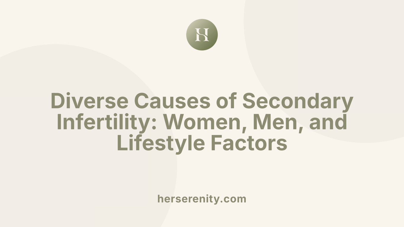 Diverse Causes of Secondary Infertility: Women, Men, and Lifestyle Factors