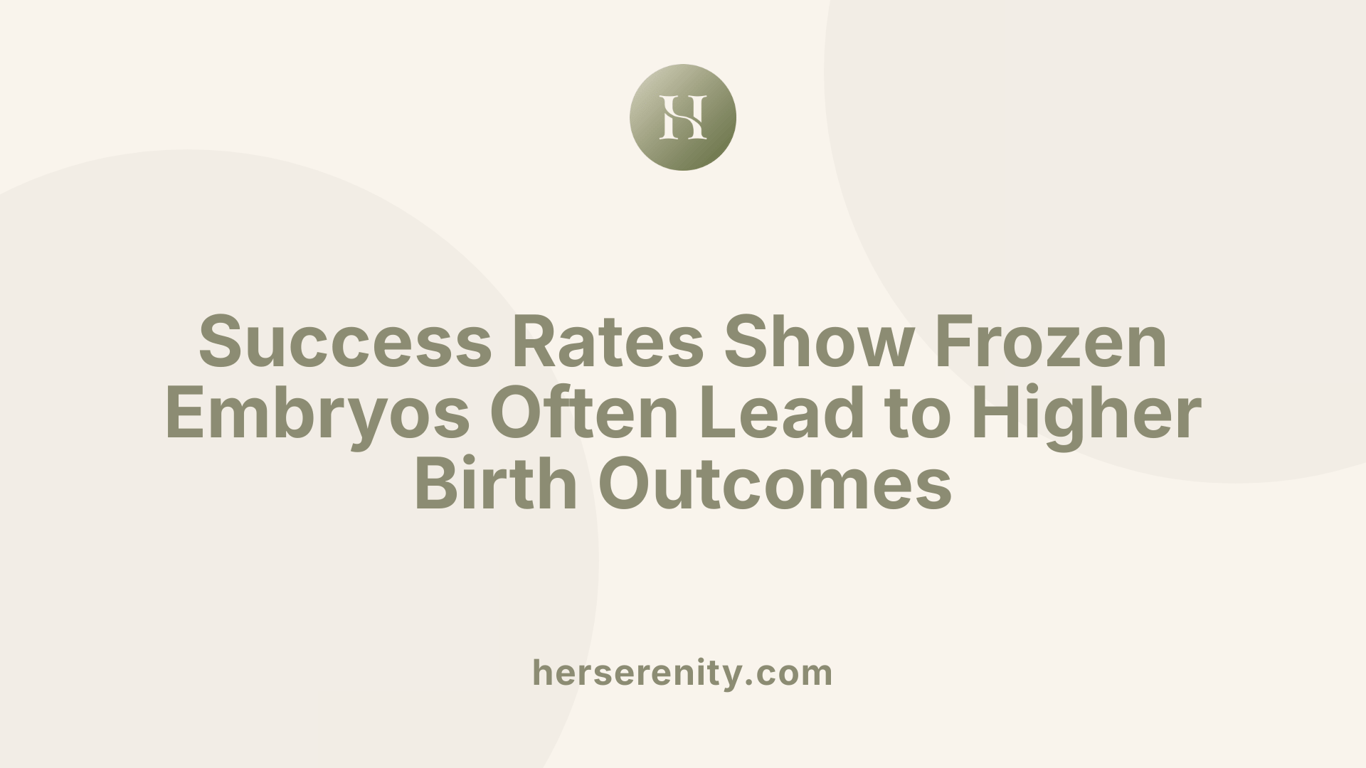 Success Rates Show Frozen Embryos Often Lead to Higher Birth Outcomes