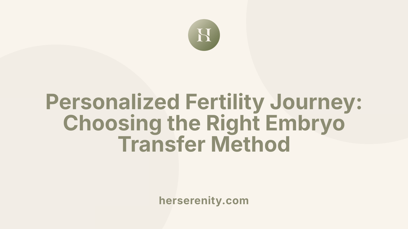 Personalized Fertility Journey: Choosing the Right Embryo Transfer Method