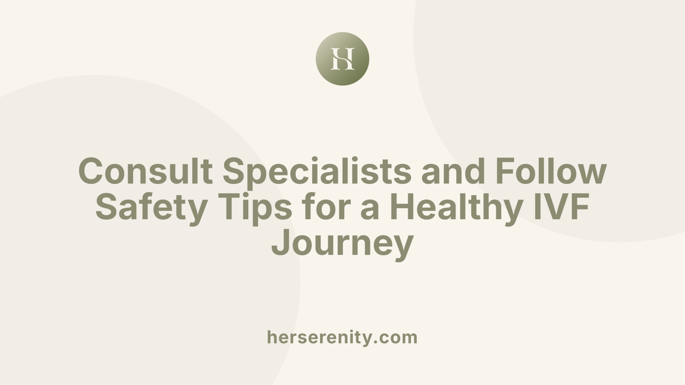 Consult Specialists and Follow Safety Tips for a Healthy IVF Journey