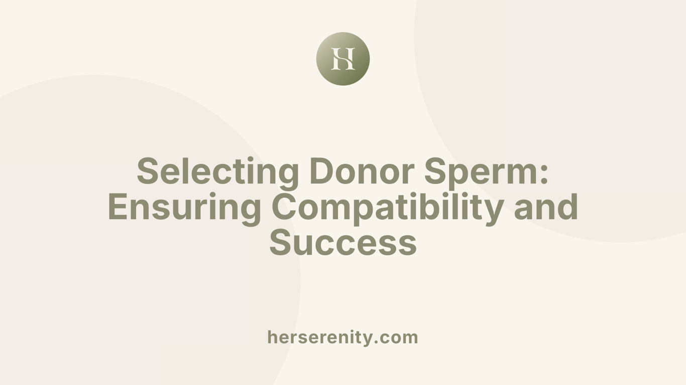Selecting Donor Sperm: Ensuring Compatibility and Success