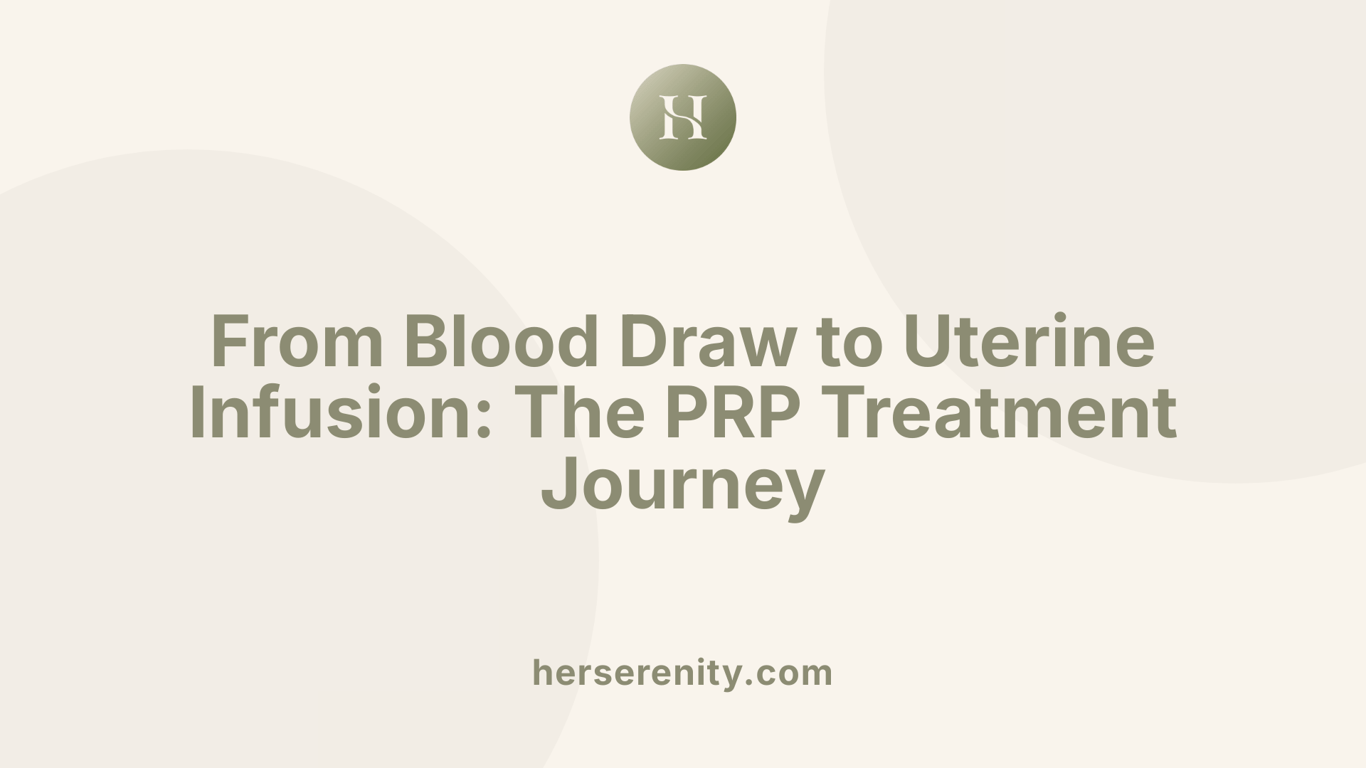 From Blood Draw to Uterine Infusion: The PRP Treatment Journey