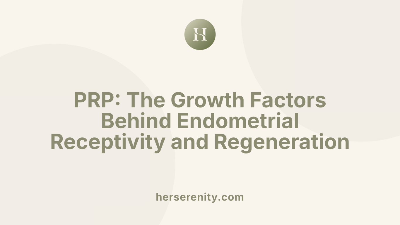 PRP: The Growth Factors Behind Endometrial Receptivity and Regeneration