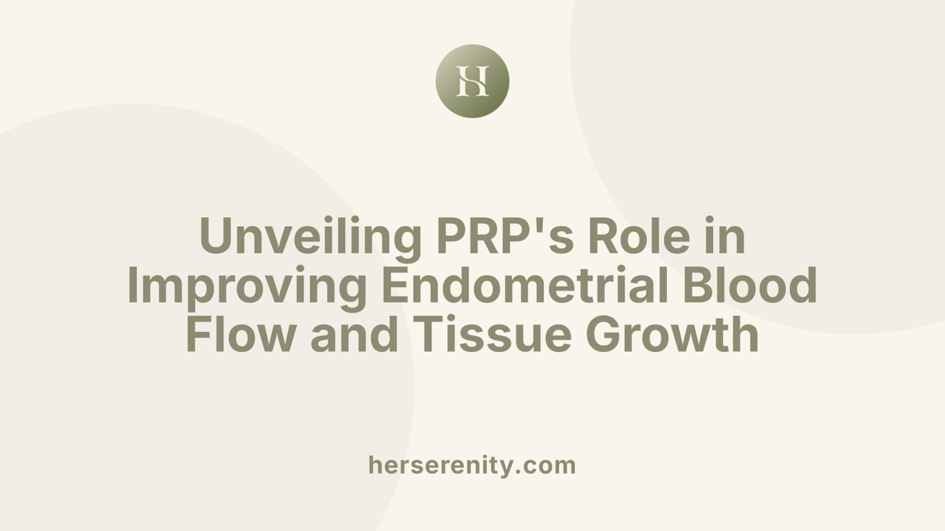 Unveiling PRP's Role in Improving Endometrial Blood Flow and Tissue Growth