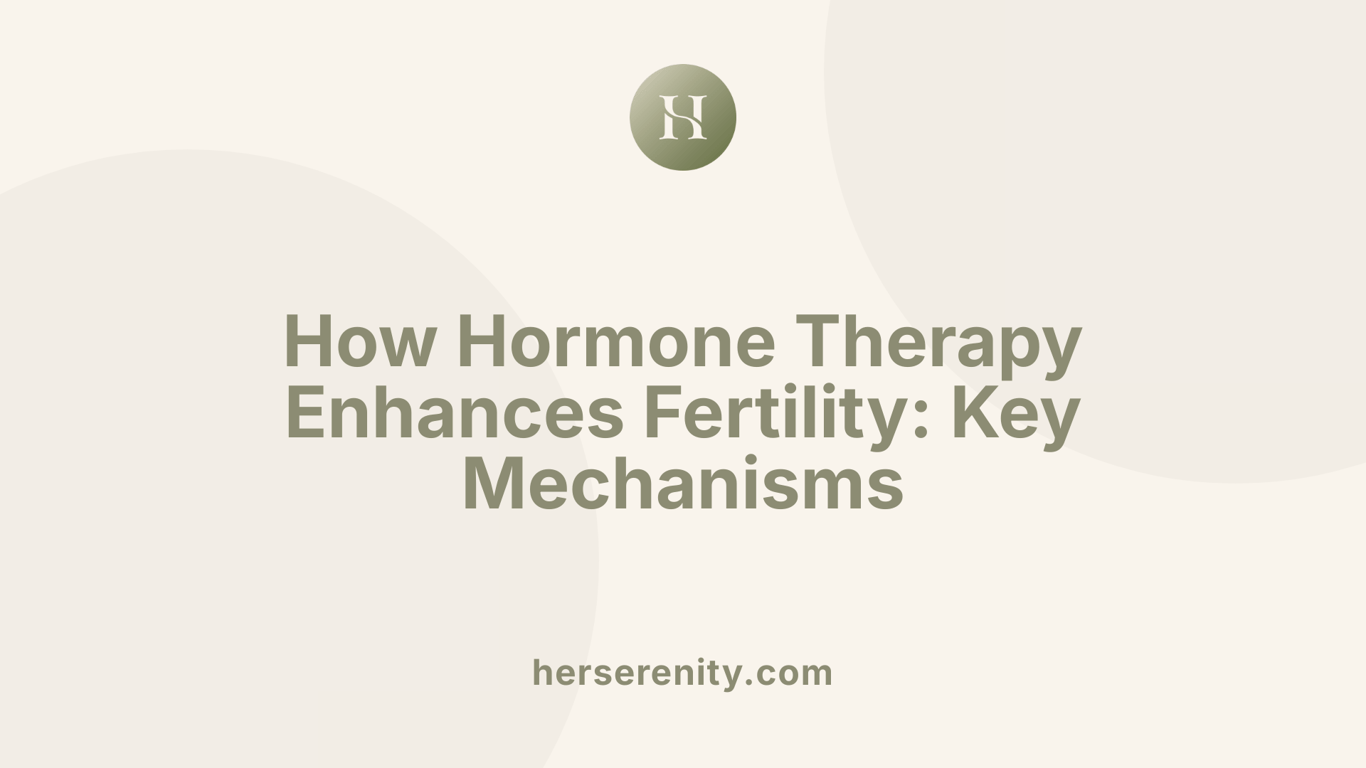 How Hormone Therapy Enhances Fertility: Key Mechanisms