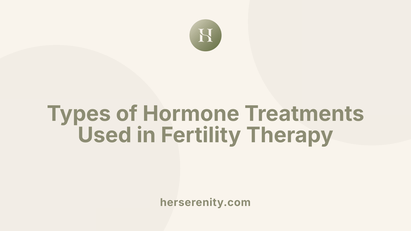 Types of Hormone Treatments Used in Fertility Therapy