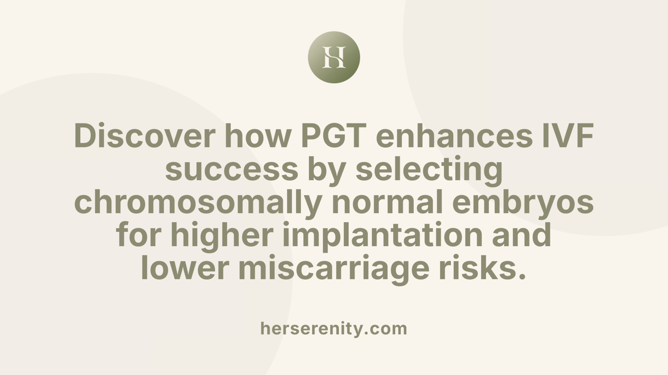 Discover how PGT enhances IVF success by selecting chromosomally normal embryos for higher implantation and lower miscarriage risks.