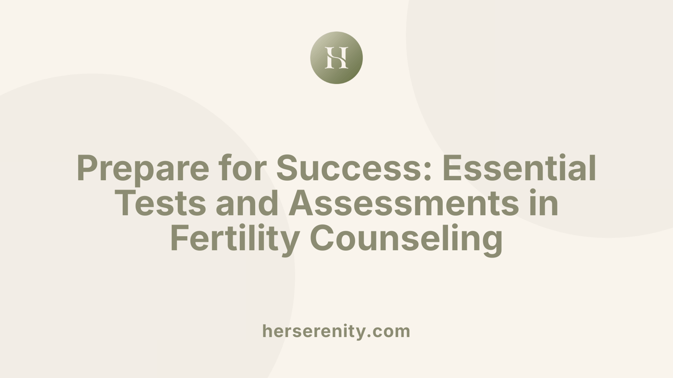 Prepare for Success: Essential Tests and Assessments in Fertility Counseling