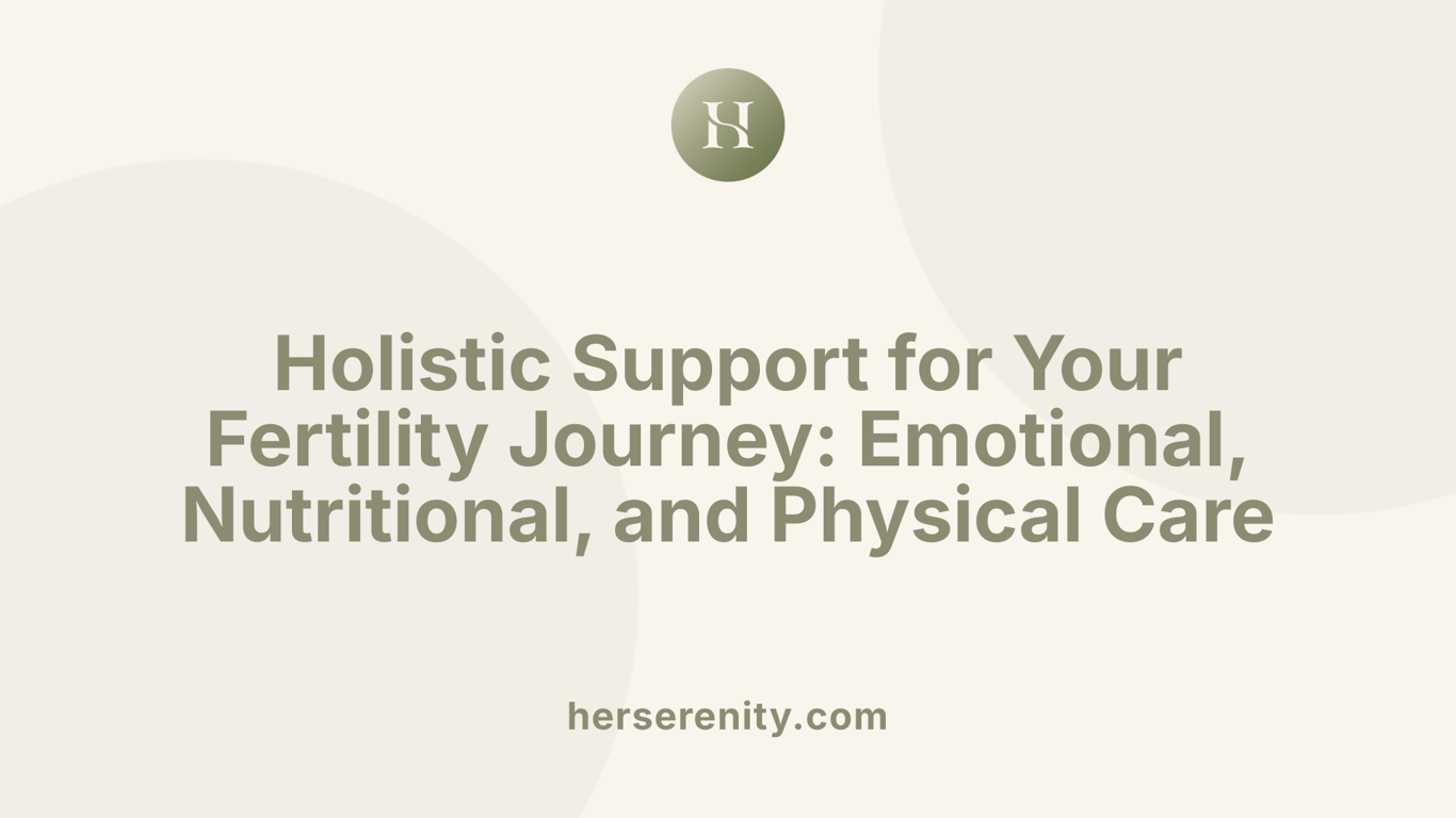 Holistic Support for Your Fertility Journey: Emotional, Nutritional, and Physical Care