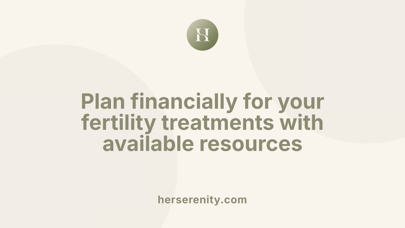 Plan financially for your fertility treatments with available resources