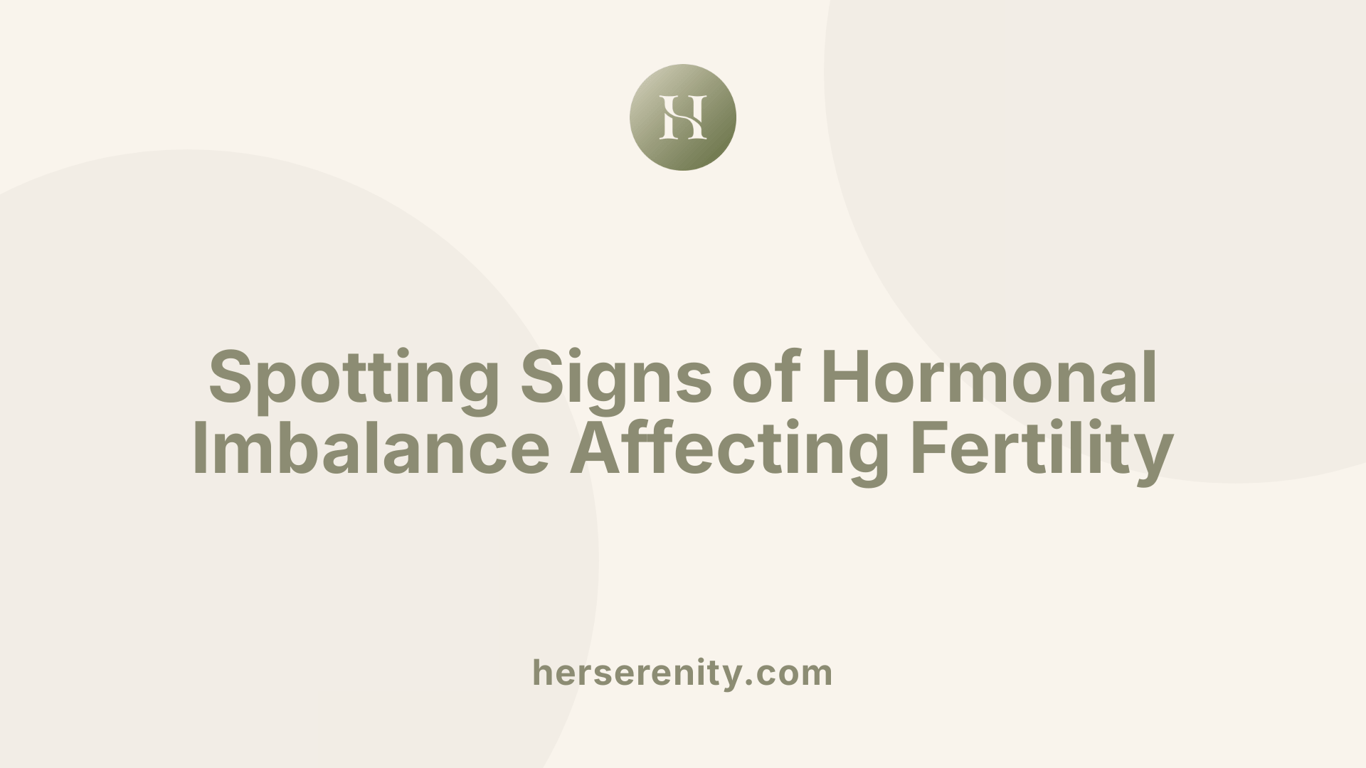 Spotting Signs of Hormonal Imbalance Affecting Fertility