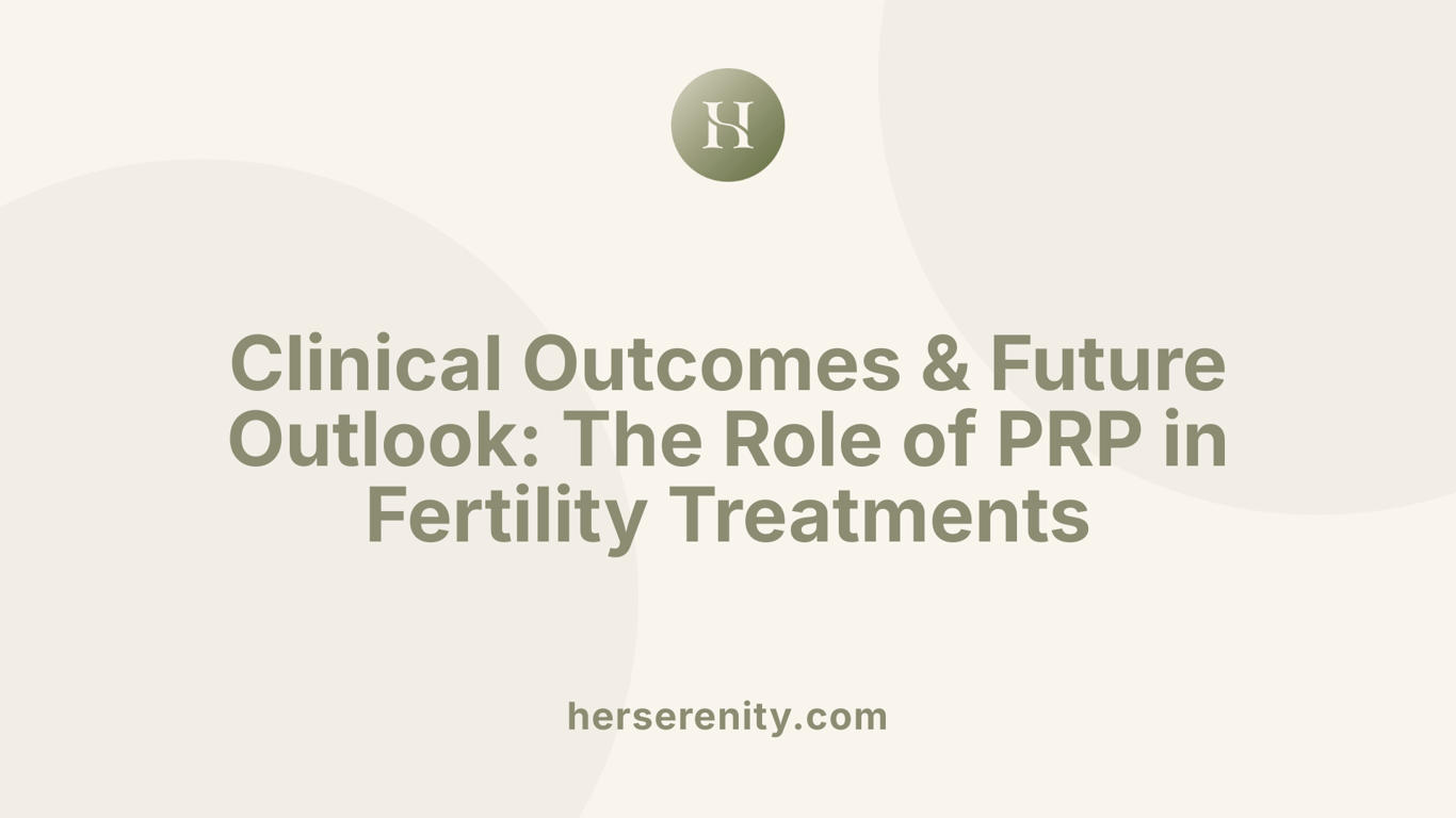 Clinical Outcomes &amp; Future Outlook: The Role of PRP in Fertility Treatments
