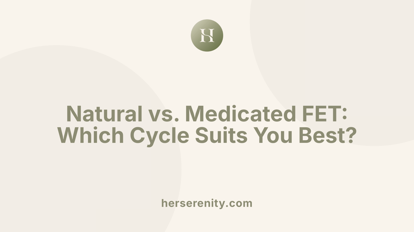 Natural vs. Medicated FET: Which Cycle Suits You Best?