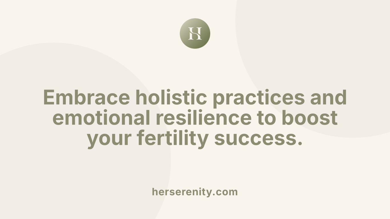Embrace holistic practices and emotional resilience to boost your fertility success.