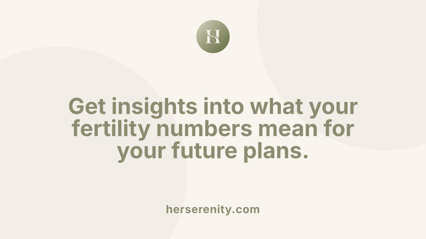 Get insights into what your fertility numbers mean for your future plans.
