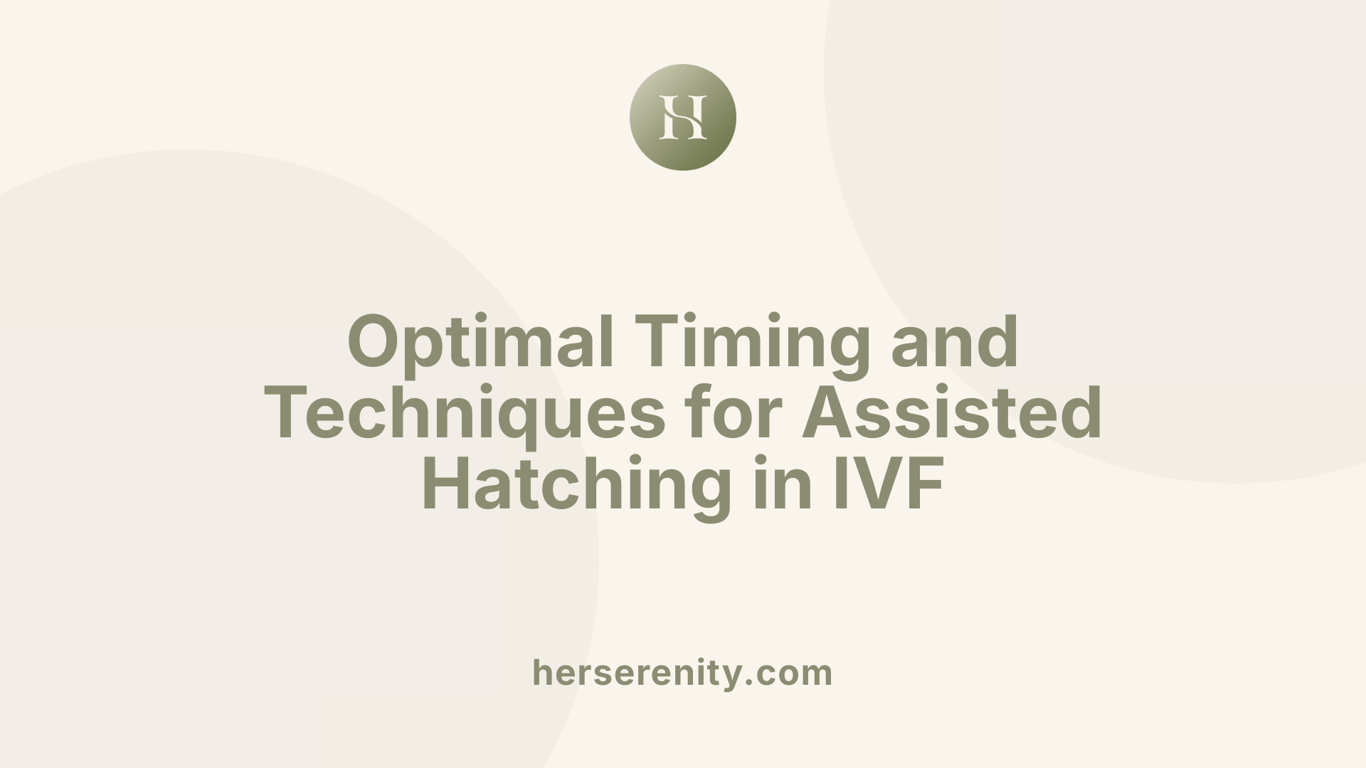 Optimal Timing and Techniques for Assisted Hatching in IVF