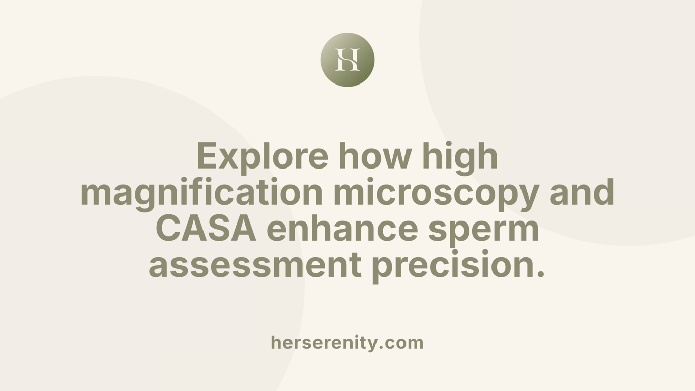 Explore how high magnification microscopy and CASA enhance sperm assessment precision.