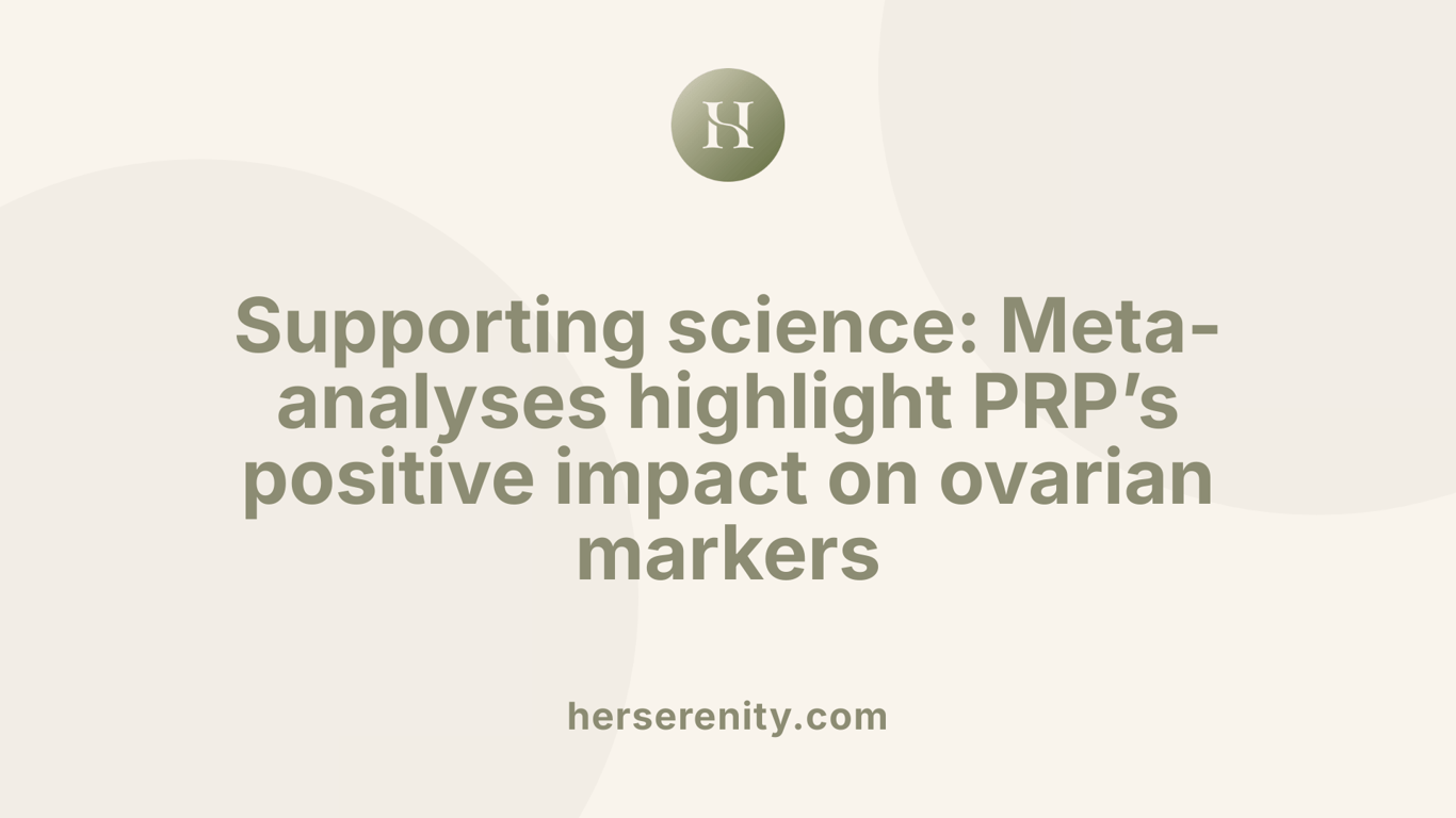 Supporting science: Meta-analyses highlight PRP’s positive impact on ovarian markers